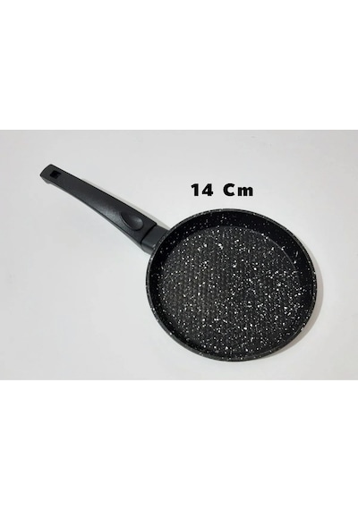 Mini Döküm Granit Sos Tava 14 Cm Siyah