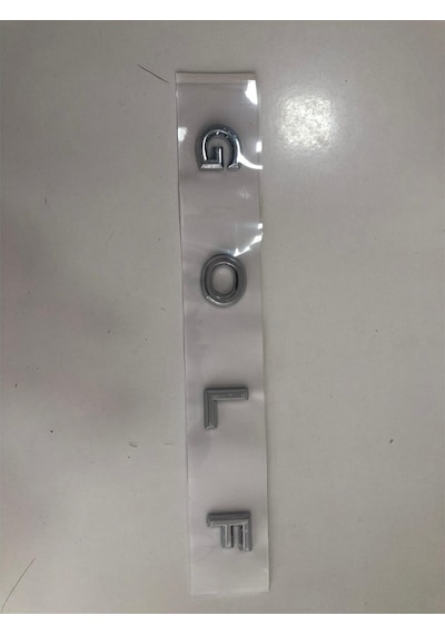 Yeni Golf 7- 8 Yazısı Krom Volkswagen Golf Bagaj Yazısı