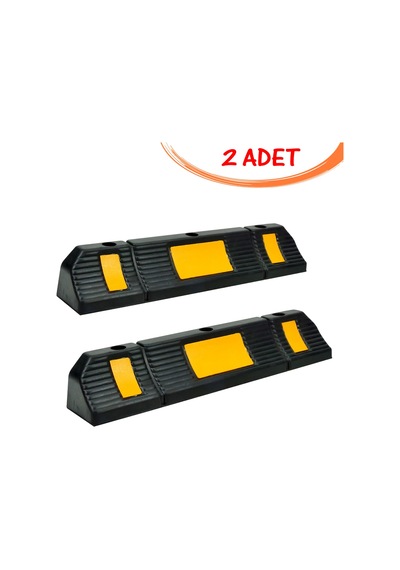 Kauçuk Otopark Araç Durdurucu Kauçuk Stoper Kauçuk Otopark Stoperi 60 Cm 2 Adet