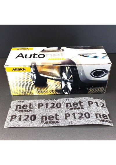 Mırka Zımpara Epoksi Otomotiv Tekne Autonet Tel Elek Zımpara 120 Kum Cırtlı 70 X 198 Mm 50 Adet