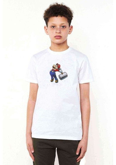 Tshirthane Mario Luigi Bowsers Inside Story Bowser Baskılı Unisex Çocuk Bey (534793068)
