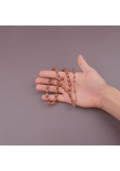 Pembe Fildişi Ağacı Pink Ivory Usta İşi İmzalı Beyzi Kesim 8x12mm