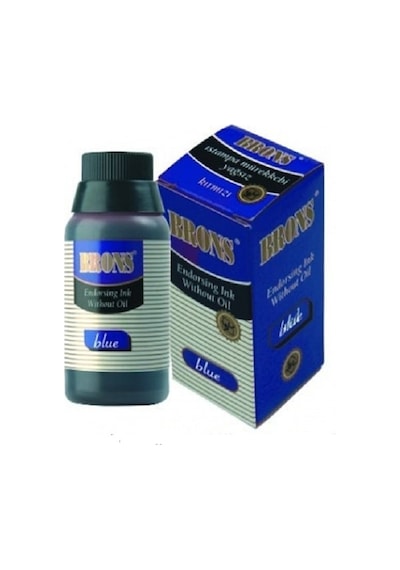Brons Istampa Mürekkebi Yağlı 30 Cc Mavi Br-315