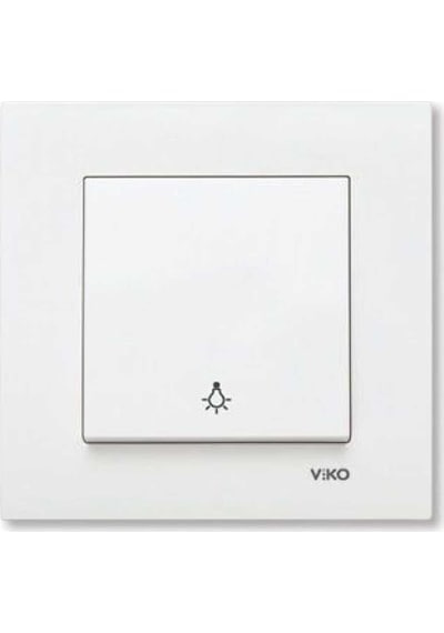 Viko Karre Meridian Beyaz Light Anahtar M+D.K