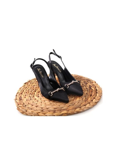 Papuçcity Sprs 02833 8,5 Cm Topuklu Kadın Arkası Açık Stiletto Ayakkabı 001