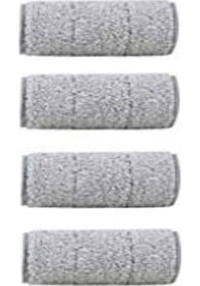 Spin Mop Mikrofiber Tablet Mop Yedek Bezi 4 Adet Gri 12.5 x 31 CM
