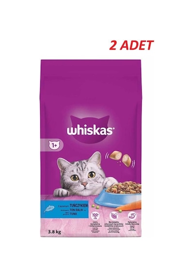 Whiskas Ton Balıklı Kuru Kedi Maması 3.8 Kg 2 Adet