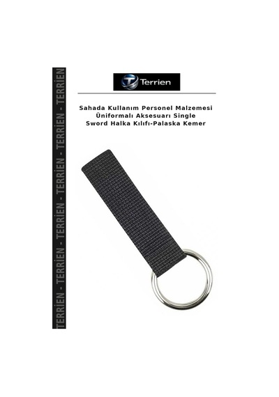 Terrien Sahada Kullanım Personel Malzemesi Üniformalı Aksesuarı Single Sword Halka Kılıfı-palaska Kemer Diğer