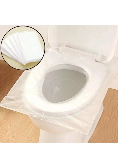 Hijyenik Tek Kullanımlık Klozet Kapağı Poşeti 50 Adet Poşetli Renkli