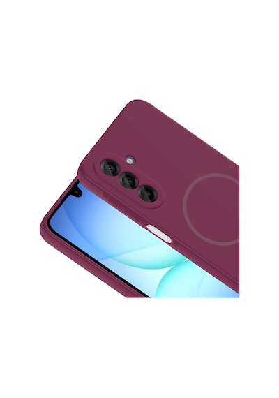 Galaxy Uyumlu A17 Kılıf Magsafe Destekli Kamera Korumalı Yumuşak Silikon Pazarplus Rose Pembe