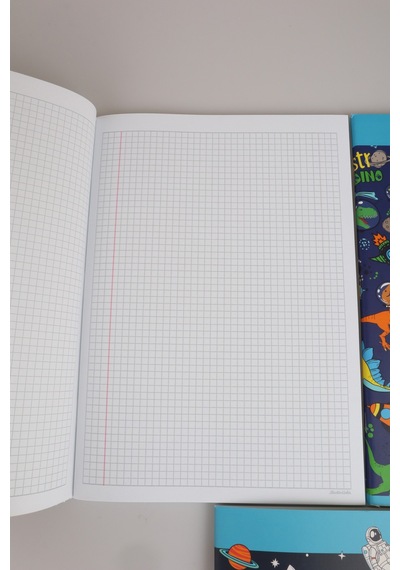3 Adet A4 Defter Seti Astro Dino Explorer Collection 2 Adet Çizgili Defter Ve 1 Adet Kareli Defter 80 Yaprak Altın