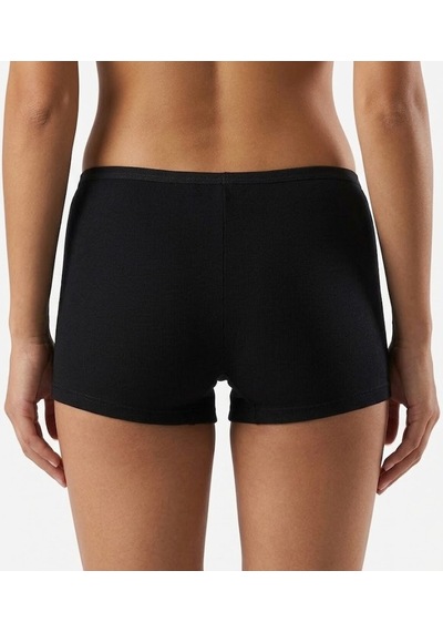 Nacar Store Kadın Likralı %95 Pamuklu Esnek Rahat Boxer Şort Tayt Siyah