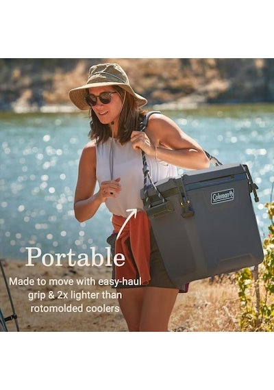Coleman Convoy 28 Qt Taşınabilir Soğutucu Buzluk gri