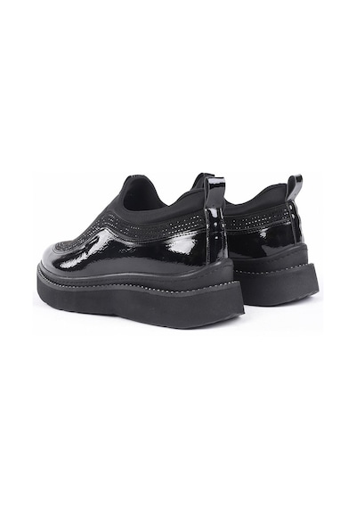Blenda Siyah Renkli Taşlı Detaylı Yürüyüş Ayakkabısı-siyah Siyah