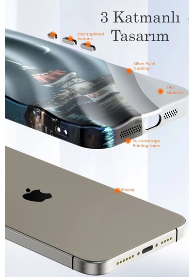 Apple Uyumlu iPhone 14 Pro Max Kılıf Crew Desenli Kapak Desen 4/