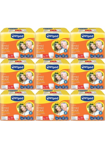 Canped Emici Külot Pants Hasta Yetişkin Bezi L - Büyük - 126 Adet L