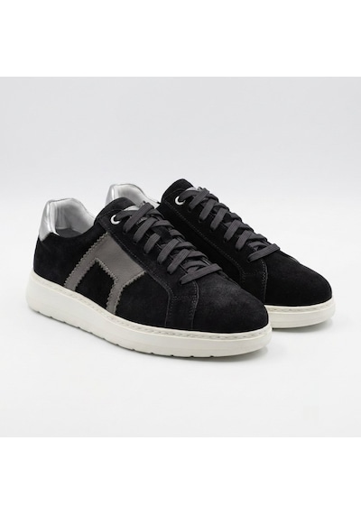 Marcobranchını Bağcıklı Hakiki Deri Erkek Sneaker Ayakkabı 614091m Sıyah