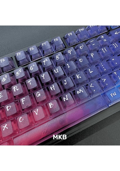 Nebula Bulutu Keycaps Renkli Sisli Mekanik Rgb Klavye Tuş Takımı Mor