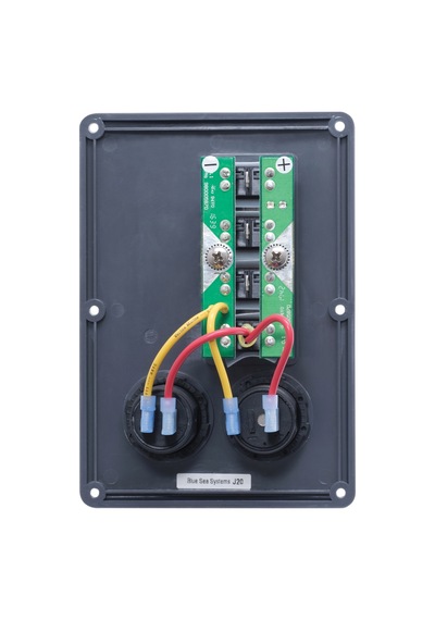 Blue Sea Systems 12V DC Su Geçirmez Sigorta Paneli 4'lü USB + Çakmaklık 4321