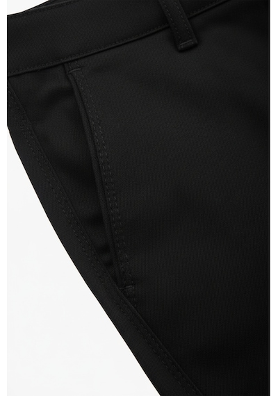 Deepsea Erkek Siyah Modern Fit Likralı Kumaş Pantolon Günlük & Ofis Kullanımı 2602020 Siyah
