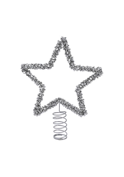 Karaca Home New Year Yılbaşı Shimmering Star Ağaç Başlığı Silver