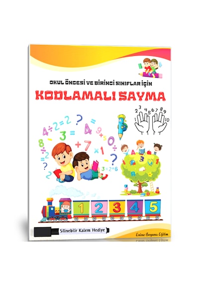 Okul Öncesi Ve Birinci Sınıflar İçin Kodlamalı Sayma Yaz-sil Kita