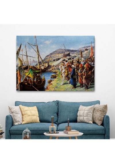 Fatih Sultan Mehmet'in İstanbul Kuşatması, Gemileri Karadan Yürütme Tablosu-6616 125 X 210