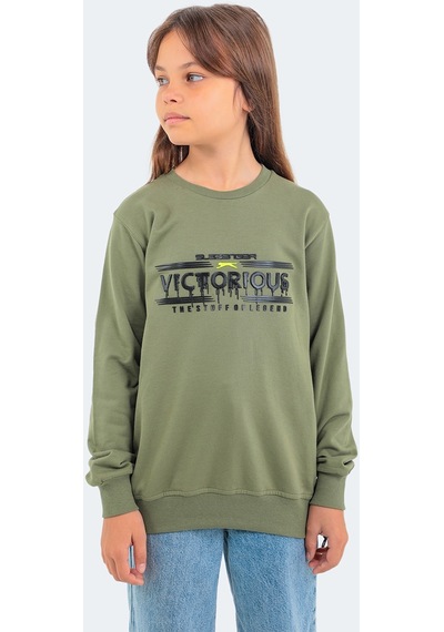 Slazenger DUNA IN Çocuk  Haki Sweatshirt