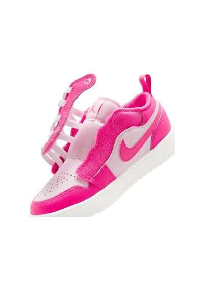 Nike Jordan 1 Low Alt Leather Sneakers Hakiki Deri Bantlı Cırtlı Kız Çocuk Spor Ayakkabı Pembe Nike Jordan 1 Low Alt Leather Sneakers Hakiki Deri Bantlı Cırtlı Kız Çocuk Spor Ayakkabı Pembe