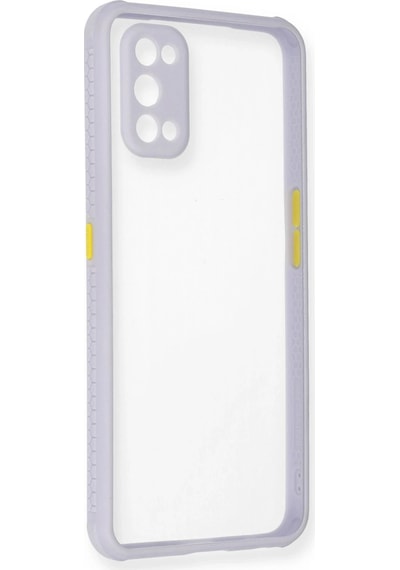 Newface Realme 7 Pro Kılıf Miami Şeffaf Silikon Semeglbl - 16 - Lila