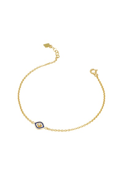 Debora Jewelry 14 Ayar Altın Göz Detaylı Zincir Bileklik