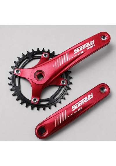 Heugers Sunrun Wing-211 34t 170mm Kare Mil Alüminyum Tekyaprak Aynakol Kırmızı