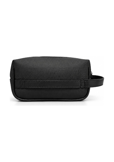 Vıatox Ar-01 Erkek Siyah Suya Dayanıklı Suni Vegan Deri Traşlık Bakım Seyahat El Çantası Portföy/clutch Siyah Siyah