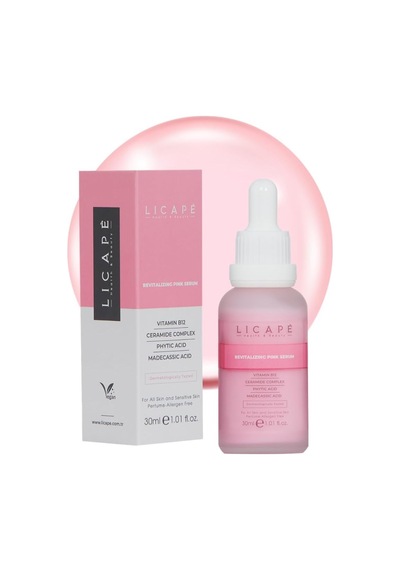 B12 Revitalizing Aydınlatıcı Bariyer Güçlendirici Nemlendirici Pink Serum 30ml