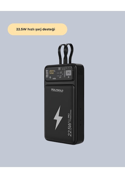 Taşınabilir Powerbank 22.5w Hızlı Şarj Destekli 20.000 Mah
