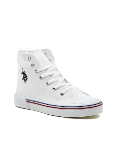 U.S. Polo Assn. U.s. Polo Penelope Hıgh 3fx Bayan Uzun Boğazlı Keten Sneaker Ayakkabı Beyaz Bej U.S. Polo Assn. U.s. Polo Penelope Hıgh 3fx Bayan Uzun Boğazlı Keten Sneaker Ayakkabı Beyaz Bej