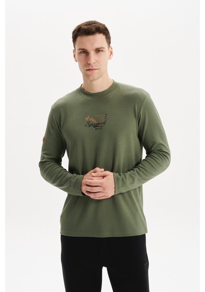 Ar-ma Erkek Slim Fit Çift Taraflı İnce İnterlok Pamuk Modal Elastan Karışımlı Bisiklet Yaka Sweatshirt K30124989502 Yeşil-y1 Yeşil Ar-ma Erkek Slim Fit Çift Taraflı İnce İnterlok Pamuk Modal Elastan Karışımlı Bisiklet Yaka Sweatshirt K30124989502 Yeşil-y1 Yeşil
