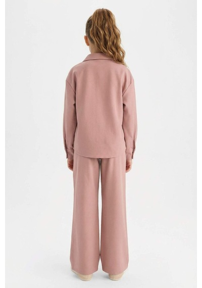 Defacto Kız Çocuk Beli Lastikli Wide Leg Pantolon G4506a825wnpr347 Mor-pr347