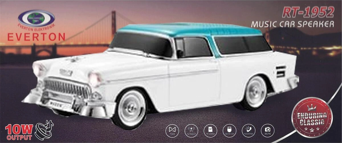 Everton Rt-1952 Beyaz Arabalı Radyo