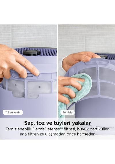 Shark Neverchange5 Compact Pro Hava Temizleyici Lavender Mor