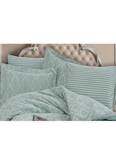 Monaco Bambu Jakar Kumaş Mint Ikili Oksford 60x80 Cm Yastık Kılıfı -1326 Çok Renkli