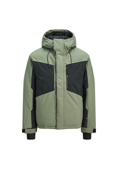 Jack & Jones Alpes Erkek Kayak Montu Su Geçirmez Rüzgar Geçirmez Aw25 Yeşil