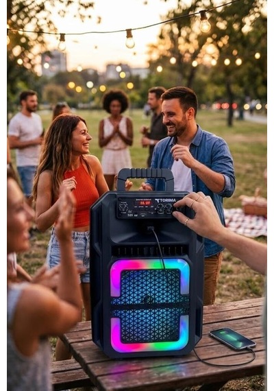 Özel Seri Bluetooth Hoparlör D25 Siyah Eğlence Aleti Mikrofon Set Aktivite Seti