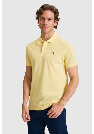 U.s. Polo Assn. Erkek Açık Sarı Tişört Basic 50322347-vr004 Acık Sarı