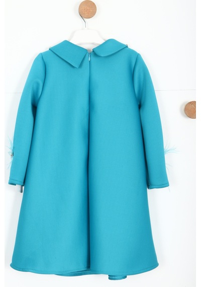 Xo Kids Kız Çocuk Elbise 4-8 Yaş 9096 Mavi
