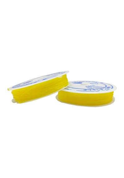 Sarı Misina 0.7 Mm Esnek Silikon El İşi Takı Aksesuar Misinası - 1 Adet