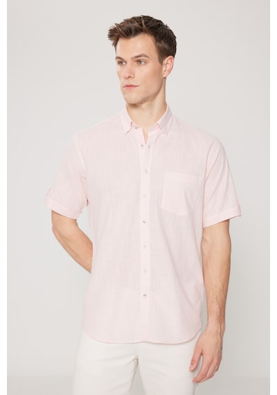 AC&Co / Altınyıldız Classics Erkek Pembe Comfort Fit Düğmeli Yaka %100 Pamuk Flamlı Kısa Kollu Casual Gömlek 4A2022200132PMBS Pembe AC&Co / Altınyıldız Classics Erkek Pembe Comfort Fit Düğmeli Yaka %100 Pamuk Flamlı Kısa Kollu Casual Gömlek 4A2022200132PMBS Pembe
