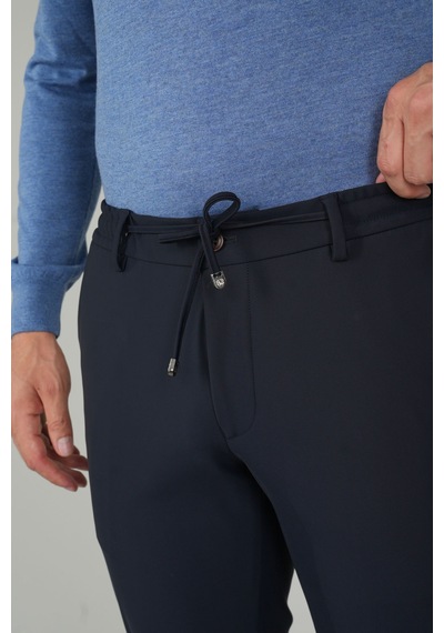 Bisse Erkek Lastikli Bağcıklı Spor Jagger Lacivert Pantolon Pns25k25202 D39 Lacivert