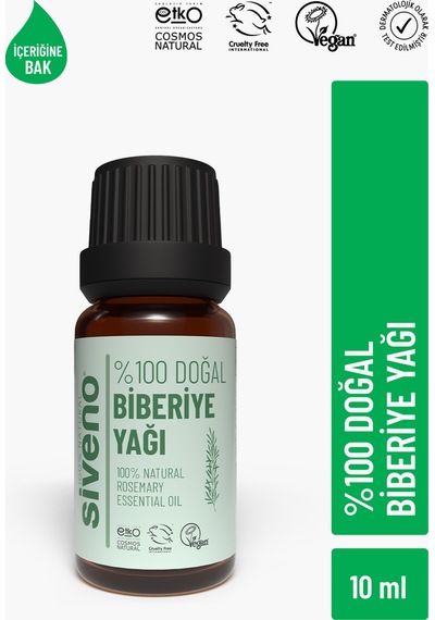Siveno %100 Doğal Biberiye Uçucu Yağı 10 ML