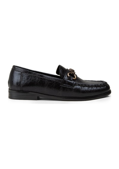 Deery Kadın Siyah Toka Detaylı Loafer - K0013zsyhc01